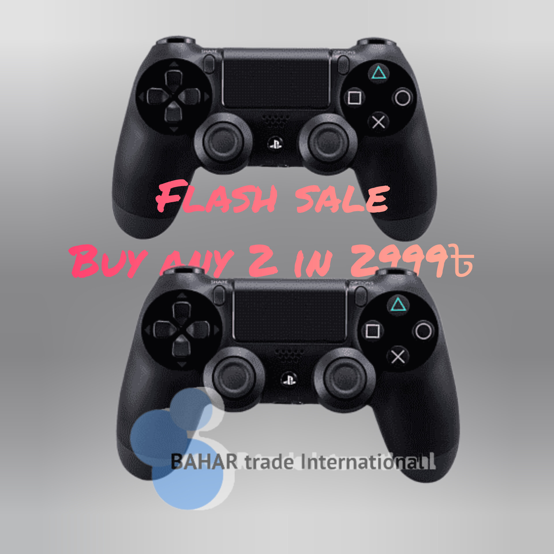 Picture of 2 pcs - PS4 Dual shock 4 Wireless Controller for PS4 (Multicolor)