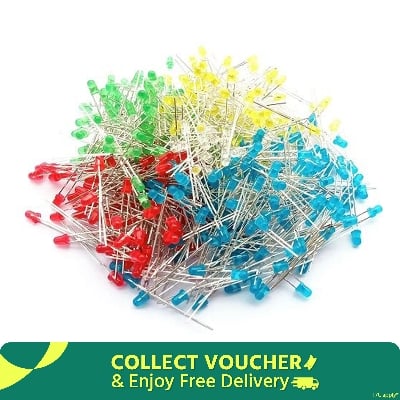 Picture of 3mm Led Light Pack - 100pcs Red/Green/Yellow/Blue(Multicolor)