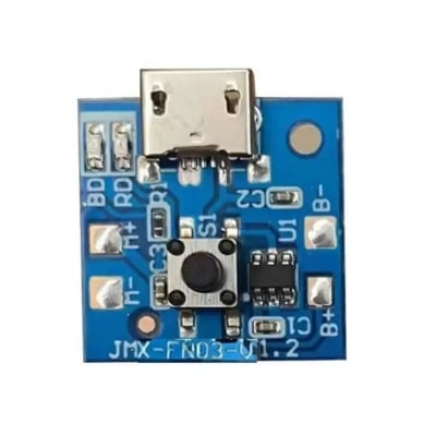 Picture of Mini DC Rechargeable Fan Circuit Board with 3 Level Speed Control & Led Indicator(Blue)