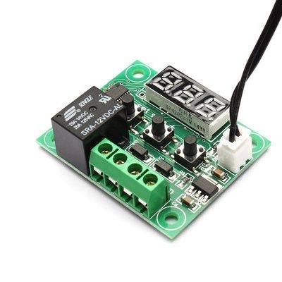 Picture of Temperature Control Switch Thermostat Thermometer W1209 DC 12V (-50 to +110)(Green)