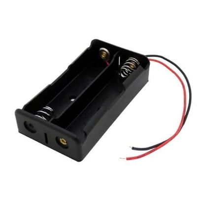 Picture of Battery Holder Cage For 18650 Rechargeable Battery 3.7v  × 2 Cell (7.4v)(Black)