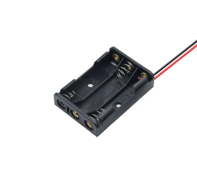 Picture of AA Battery Holder Case Box Carrier 3 Cell(Black)