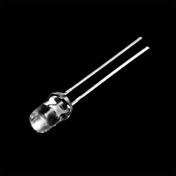 Picture of 50pcs 5mm White Color Led Light Round Shape Super Bright DC Led Bulbs(White)