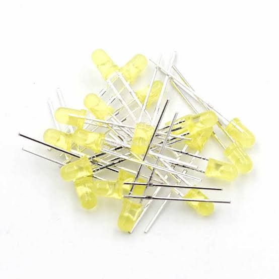 Picture of 100pcs 3mm Yellow Color Led Light Indicator Bulbs Light Emitting Diode Round(Yellow)