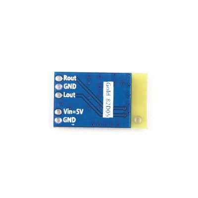 Picture of Bluetooth Stereo Audio Receiver Circuit Board Gold 82D 5v Digital Audio Receiver Breakout Module Audio Amplifier Circuit Board(Blue)