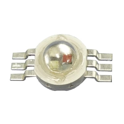 Picture of 3pcs Super Bright High Power 3v RGB SMD Led Chip COB Red Green Blue Clear Leans 1W Led Light(Multicolor)