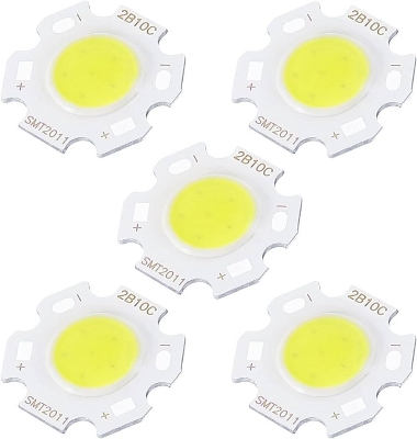 Picture of White 3W LED SMD Chip DC 9-12V 2B3C With Metal Plate Heatsink Heat Sink Aluminum Base 20mm PCB(White)