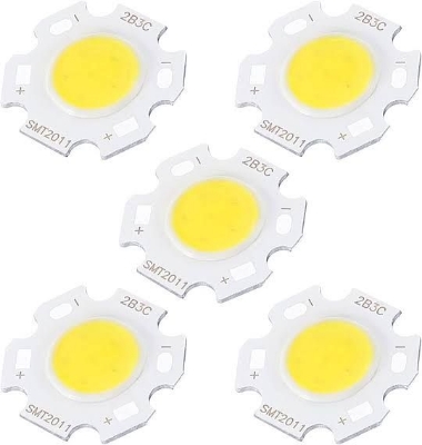 Picture of Warm White 3W LED SMD Chip DC 9-12V 2B3C With Metal Plate Heatsink Heat Sink Aluminum Base 20mm PCB DIY(White)