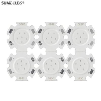 Picture of Blue 3W LED SMD Chip DC 9-12V 2B3C With Metal Plate Heatsink Heat Sink Aluminum Base 20mm PCB DIY(Blue)