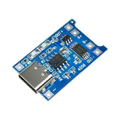 Picture of 5 x Type C TP4056 TP-4056 TP 4056 5V 1A Micro USB With Current Protection Charger Circuit Module Li-Ion Lithium Lipo 18650 AA AA Battery Charging Circuit Board Adapters(Blue)
