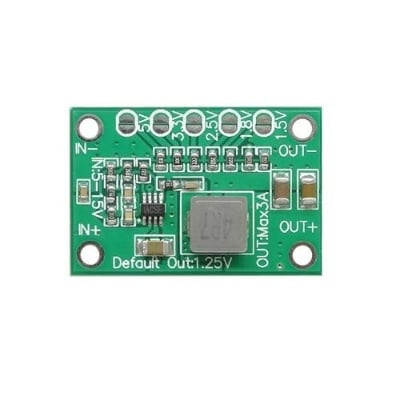 Picture of Adjustable DC to DC Step Down Power Supply Module Buck Converter DC 5-16V to DC 1.25V/1.5V/1.8V/2.5V/3.3V/5V(Blue)