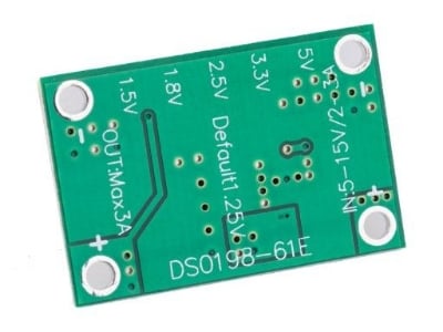 Picture of Adjustable DC to DC Step Down Power Supply Module Buck Converter DC 5-16V to DC 1.25V/1.5V/1.8V/2.5V/3.3V/5V(Blue)