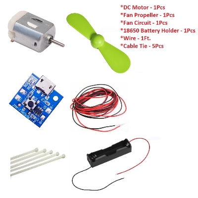 Picture of Rechargeable Lithium Battery Two Blades Portable Mini Hand Fan Sets Dry Making Fan(Multicolor)