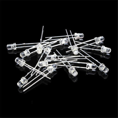 Picture of 100pcs 3mm White Led Light Indicator Bulb Light Emitting Diode Round(White)