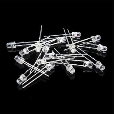 Picture of 100pcs 3mm White Led Light Indicator Bulb Light Emitting Diode Round(White)