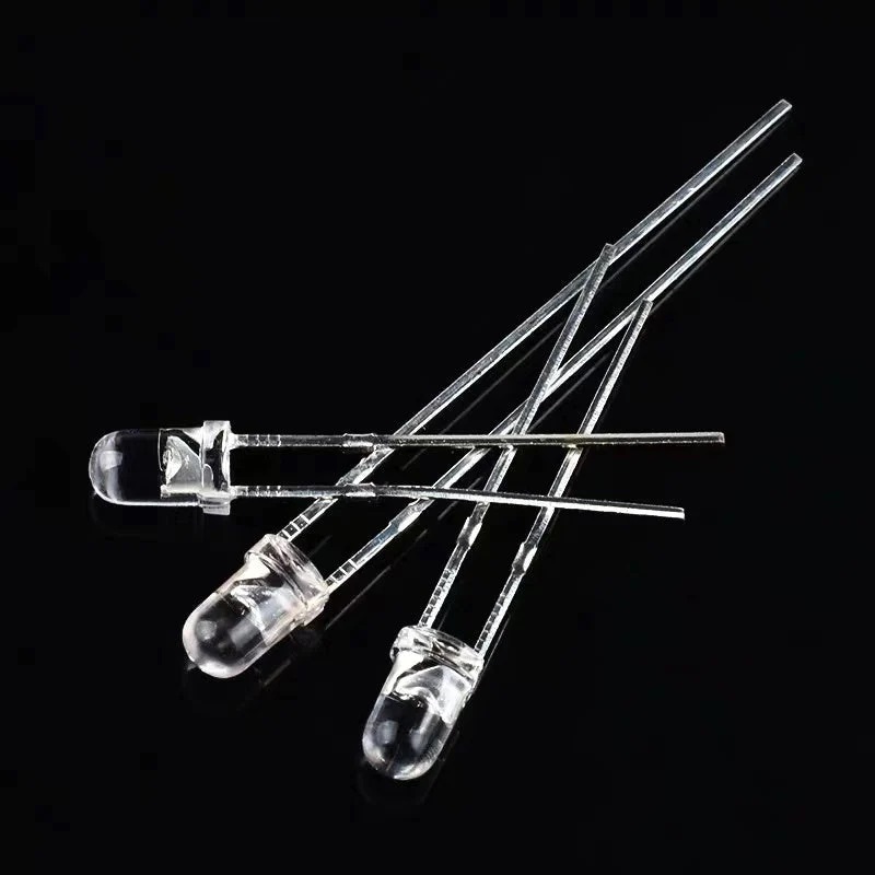 Picture of 100pcs 3mm White Led Light Indicator Bulb Light Emitting Diode Round(White)