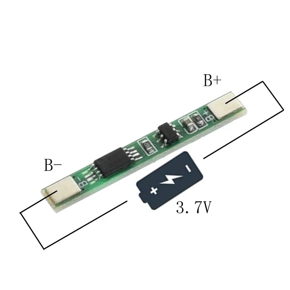 Picture of BMS Battery Protection Board 1S 3.7V 3A li-ion 18650 AA AAA Lipo Li-ion Lithium Battery BMS Charger Protection Module Circuit Board(Green)