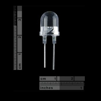 Picture of 10Pcs 10mm WHITE LED Light Ultra Bright Transparent Water Clear Round(White)