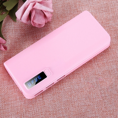 Picture of Portable Stylish Power Bank Case for 5 x 18650 Battery - White Charging Storage Case(White)