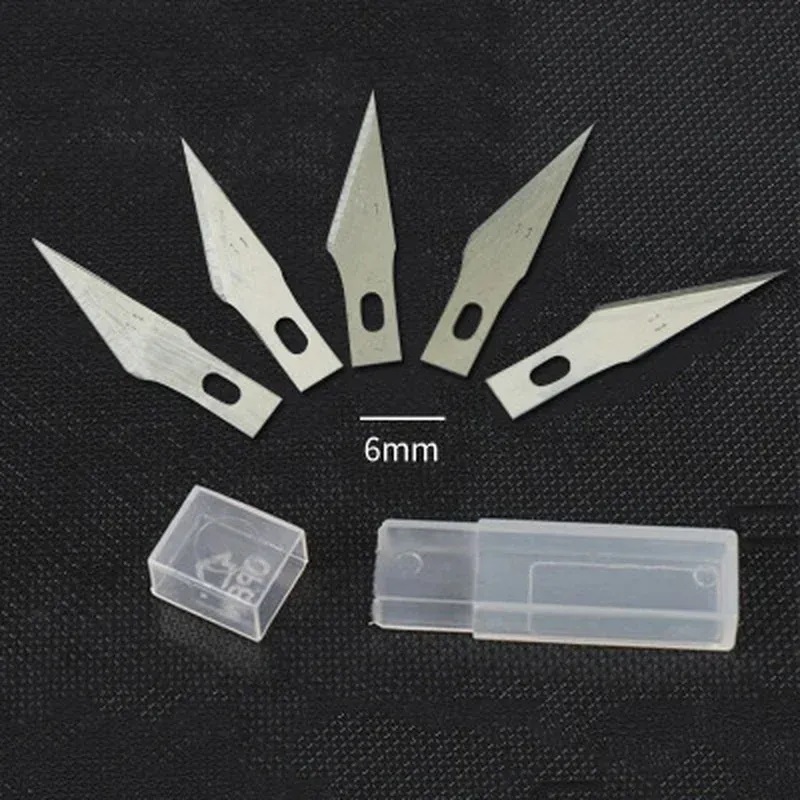 Picture of Paper Carving Craft Pottery Clay Sculpture Ceramics Tools Scrapbooking Precision  Knife Card Making Cutting Home Tools(Silver)