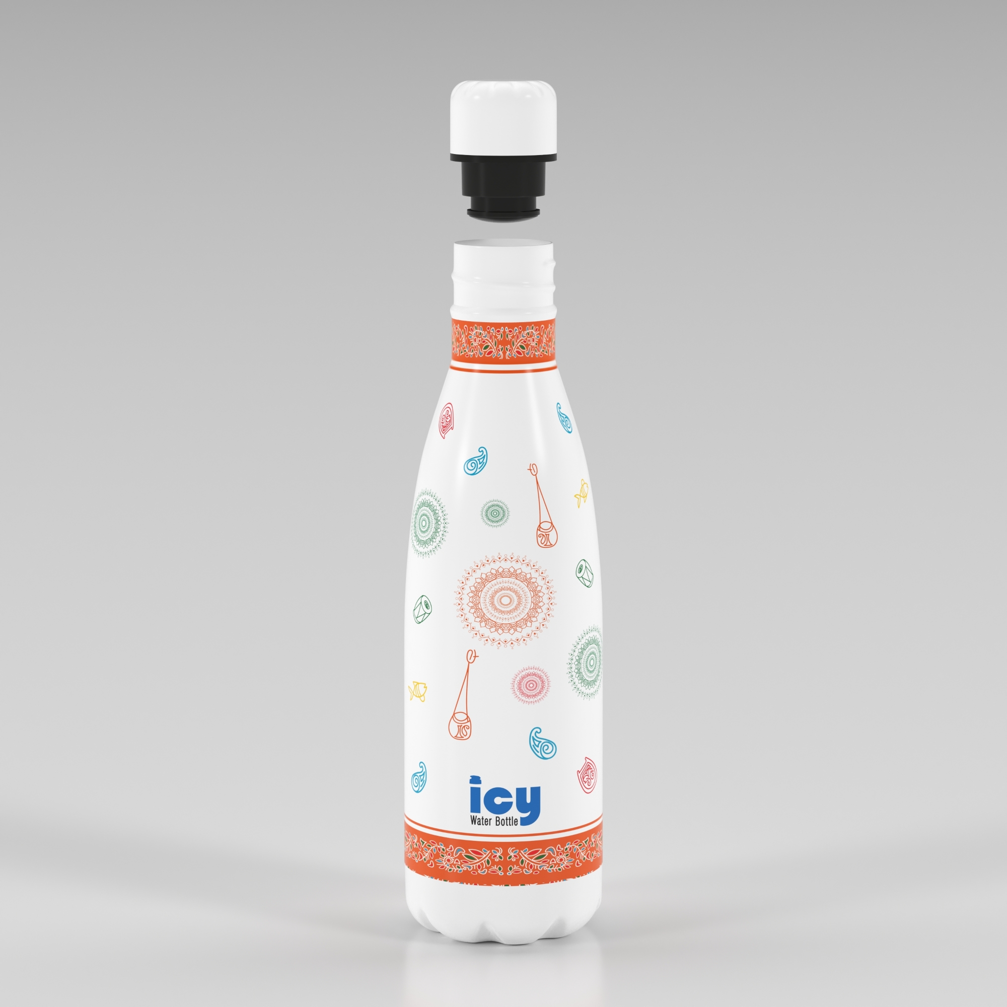 Picture of SS Cola Water Bottle 450 ML-White (Boishakhi-1)
