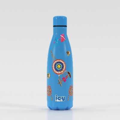 Picture of SS Cola Water Bottle 450 ML-Sky Blue (Boishakhi-2)