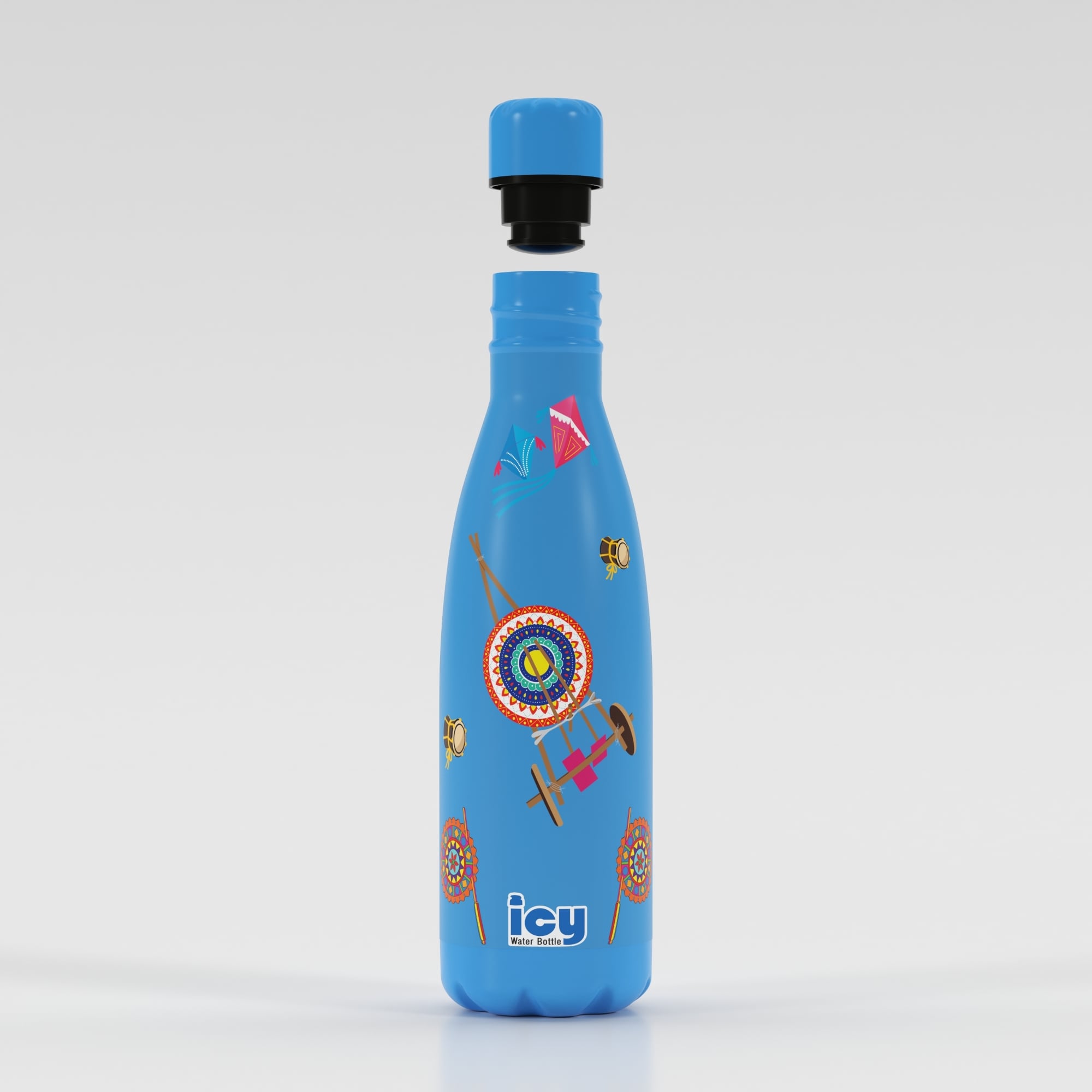 Picture of SS Cola Water Bottle 450 ML-Sky Blue (Boishakhi-2)