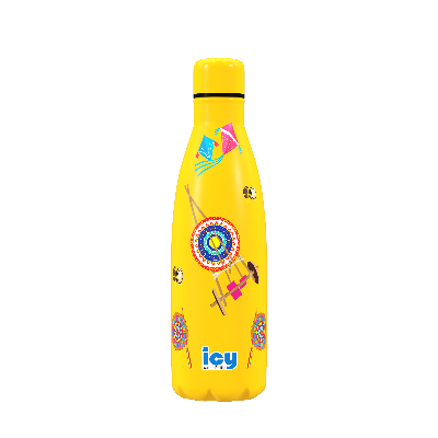 Picture of SS Cola Water Bottle 450 ML-Yellow (Boishakhi-2)