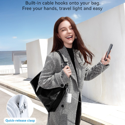 Picture of JOYROOM JR-PR2L 35W Mini 10000mAh Power Bank with Built-in Retractable Type-C Cable + Lightning Cable
