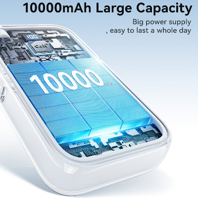 Picture of JOYROOM JR-PR2L 35W Mini 10000mAh Power Bank with Built-in Retractable Type-C Cable + Lightning Cable