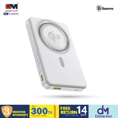Picture of Baseus Qi2 Magsafe 10000mAh PD 22.5W Power Bank Wireless Magnetic Battery, USB-C Quick Charge for iPhone 17/16/15/14/13 Series, Samsung S/Ultra Series, Mini Powerbank USB-C, Small But Powerful