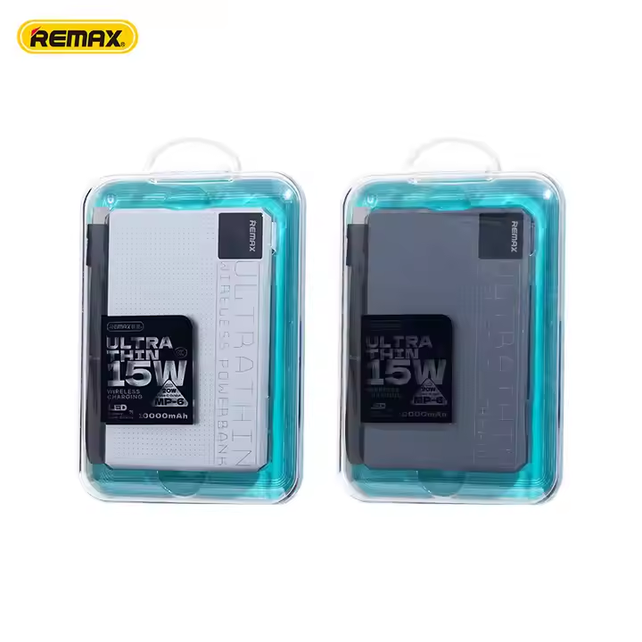 Picture of REMAX MP-6 Magnetic 15W Wireless Charging & PD20W Fast Charging Ultra Slim Digital Display Portable 10000mAh Power Bank- Black