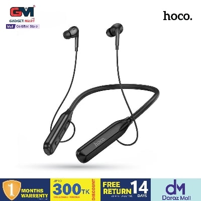 Picture of Hoco MMJ-09 Ultra 120 Hour Talk & Music Time & 500-Hour Standby Wireless Neckband - Black