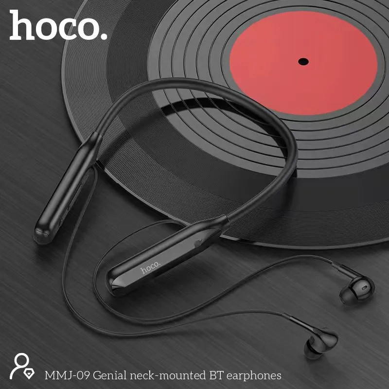 Picture of Hoco MMJ-09 Ultra 120 Hour Talk & Music Time & 500-Hour Standby Wireless Neckband - Black