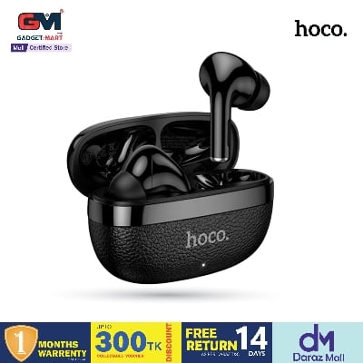 Picture of Hoco MMJ-24 Cool Lather Texture Bluetooth Headset Earbuds - Black