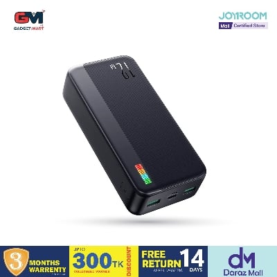 Picture of Joyroom JR-T017 12W fast Charging Dazzling Series 20000mAh Power Bank - Black
