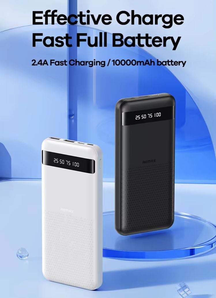 Picture of REMAX RPP-10 Hintom Series 2.4A Fast Charging 10000mAh Power Bank -Black