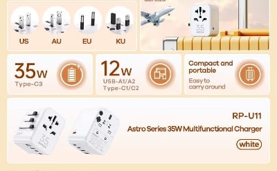 Picture of REMAX RP-U11 Astro Series 35W Multifunctional Charger