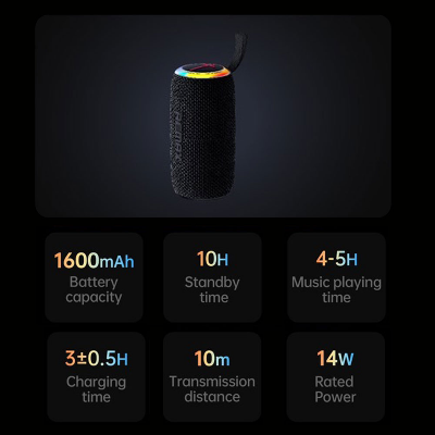Picture of REMAX RB-M82 Party Light Wireless Bluetooth Portable Speaker (14W) - Black