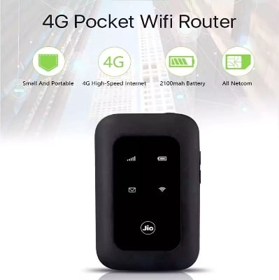 Picture of JIO LTE 4G+ ADVANCED MOBILE HOTSPOT ROUTER Black