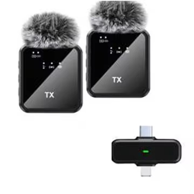 Picture of F15-2 New 2Mic Special Wireless Portable Microphone Reduction Reverb Mobile Phone Live Microphone Multicolor