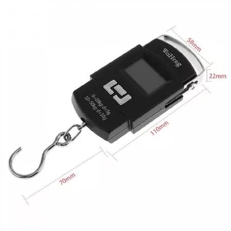 Picture of Glancing Weight Scale For Luggage 50 Kg- digital weight machine for luggage 55/UGaj Weighing Scale  (Black) Black