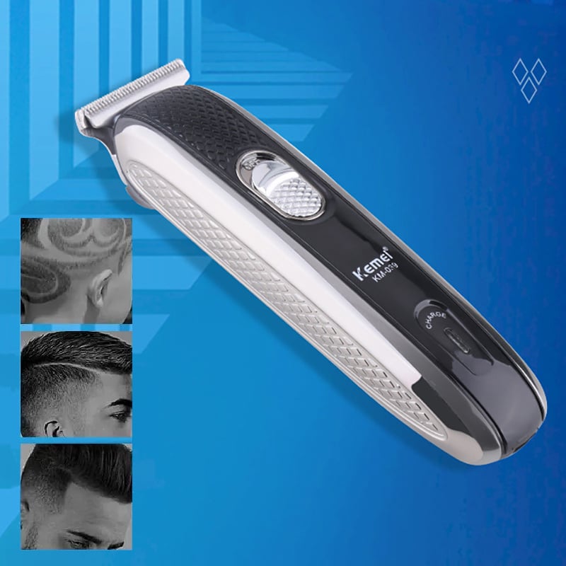 Picture of Professional Kemei KM 039 Hair Trimmer Powerful Cordless Hair Clipper For Men Stainless Steel 