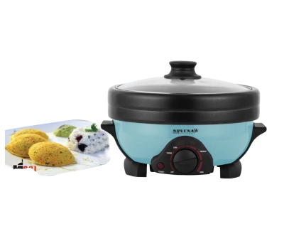 Picture of Novena Multi Cooker Double Pot Multi cooker, Electric Curry Cooker With Double Pot, Removable non-stick pan, Automatic cooking and warming system (4.5 LTR) 1300w Multicolor