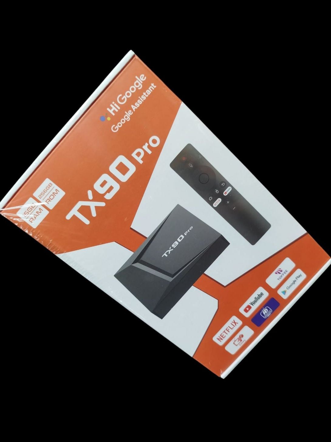 Picture of TX90 Pro Android 17 Varson 14K Ultra HD Smart Android TV Box with Voice Control Remote Black
