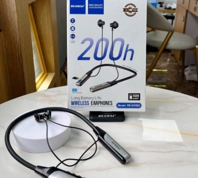 Picture of Regrsi RE-NY052 Wireless Neckband Earphone Regrsi 200hours Battery Backup Neackband Digital Display Multicolor