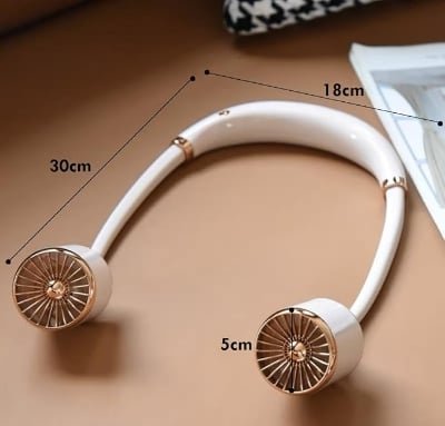 Picture of Lukzer Retractable Neck Fan Portable Rechargeable Hands Free Personal Wearable Cooling Bladeless Fan for Men Women 360° Multicolor