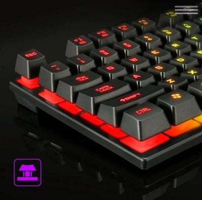 Picture of Gaming keyboard with LED backlight Black