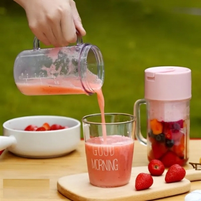 Picture of Electric Blending Bottles - Portable Blender Cup Bottle with Straw - Multifunctional USB Charging Juicer - Ideal for Men, Women, Sports, Home, Gym, School, and Company Use 