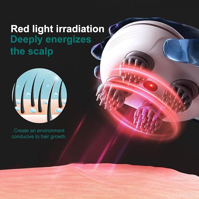 Picture of Rechargeable Scalp Massager with Soft Silicon for Relaxing Scalp Massage, Head Massager, and Hair Massager for Hair Growth - Enhance Hair Wellness and Relaxation Multicolor